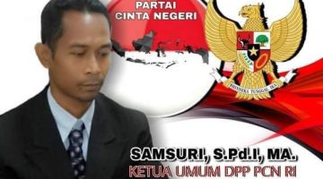 Samsuri, S.Pd.I., M.A. Resmi Menjadi Kandidat Presiden RI 2029 dari Partai Cinta Negeri